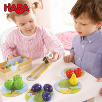 German import of HABA My small orchard-Junior baby off fruit Desktop toy team collaboration 2-6 years old