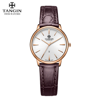 Swiss tangin day watch female fashion trend simple Lady student brand quartz watch 1026