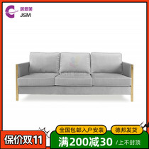 JSM Nordic light luxury velvet fabric sofa modern minimalist small apartment sofa villa model three-person sofa