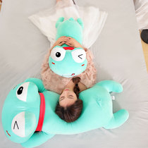 Frog long pillow doll big pillow girl accompany you to sleep boy lazy man lying on cute doll girl