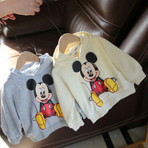 2022 Korean spring dress childrens clothing baby spring hoodie boy girl cartoon cotton sweater childrens coat 1154