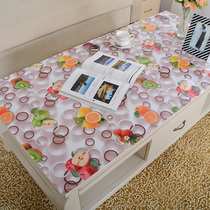  Waterproof coffee table pad oil-proof PU imitation leather pastoral soft wear-resistant dining table printed tablecloth customization