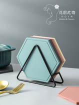 Silicone heat insulation mat household high temperature resistant pot mat Nordic table mat kitchen casserole mat anti-scalding bowl pad plate mat coaster