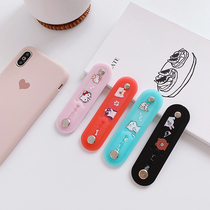 Push-pull mobile phone buckle Ring buckle Lazy TV ring Female male multi-function shell buckle Cartoon mobile phone back sticker buckle buckle Cute ring finger Ultra-thin telescopic adhesive desktop support bracket