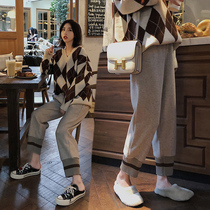Pregnant Woman Pants Spring Autumn Season Outwear Fashion style Autumn Clothing Little Sub Autumn Winter Style Pants Kharen Pants Long Pants Boom 2021