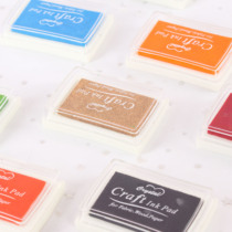 Creative color stamp seal rubber seal wedding finger painting hand account photo album food play ink pad waist large box system