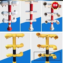  Stereotyped border protection connectors Construction site stair foundation pit handrail pipe fittings Plastic temporary protective fence accessories