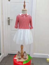 In stock F4FAA3273 mini peace Taiping bird childrens wear 2020 autumn new baby lapel dress