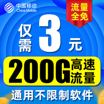 Mobile traffic card pure network card unlimited 4g5g permanent speed unlimited mobile phone card King card National Universal