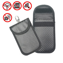 Amazon RFID new car remote control shielding sleeve anti-theft anti-location shielding signal key bag carbon fiber