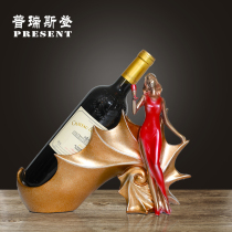 Beauty wine rack home conch red wine rack ornaments European style creative personality cute family furnishings wine cabinet ornaments