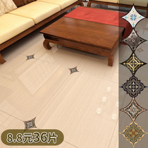 Beautiful seam decorative tile sticker Floor floor tile diagonal sticker Waterproof moisture-proof and wear-resistant Removable living room floor sticker