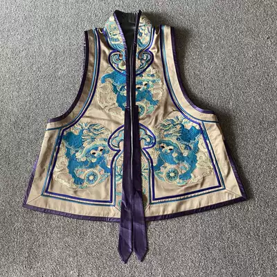 Cloud decoration totem original ethnic style women's casual improved Qing period lion horse clip atmospheric retro