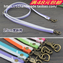 BC06 foreign trade tail single recommendation 15mm wide webbing candy color packet with diagonal satchel with child adult universal