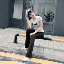 Sports Suit Women Spring Autumn 2022 Fashion Casual Pure Cotton T-shirt Long Pants Two Sets Sport Two Sets Women