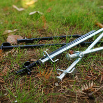 Secret health new outdoor tent floor nails strengthen silver beach snow nails sky curtain steel nails forged nails 40CM silver