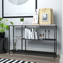 Shelf Floor-to-ceiling living room entrance table New Chinese style wall entrance table Strip table Marble Modern simplicity