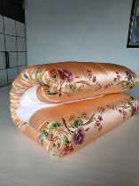 Silk soft satin old quilt mulberry silk soft satin quilt cover silk silk satin Hangzhou silk silk quilt cover color satin fabric