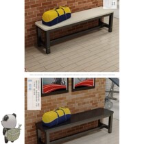 Solid wood strip stool Japanese Nordic bed tail shoe stool long board wooden rectangle 1 8 meters