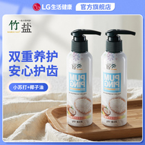 LG bamboo salt baking soda White nourishing pie toothpaste fresh breath 180g * 2 family pack