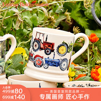 Emma Bridgewater Tractor Big Mark Cup Ceramic Water Glass Home Coffee Cup Artisan