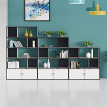 Office partition floor shelves Shelves Easy Containing Shelf Economy Type Province Space Bookcase Minimalist Modern Plaid