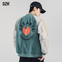 Mens autumn jacket coat mens ins tide spring and autumn baseball clothing mens autumn clothing 2021 new clothes Tide brand