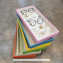 Optics shop decoration props counter tray sun glasses optical frame storage box glasses display tray