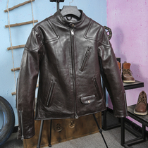 Venom only 24 pieces of American vintage imported first layer pure cowhide motorcycle clothing leather jacket Mens leather leather jacket