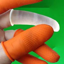 Disposable finger sleeve Protective labor protection wear-resistant thickened finger sleeve Rubber finger sleeve Half-section half-section female finger sleeve