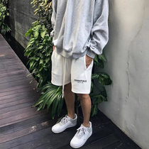 FOG FEAR OF GOD double thread ESSENTIALS drawstring reflective embroidery shorts high street five-point pants mens tide
