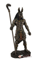 Egyptian mythological figures ornaments Crafts Guide the god of the undead Cobra head rod statue Home furnishings