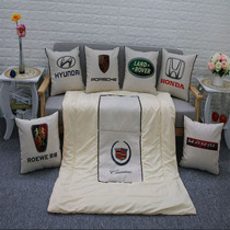 Applicable Cadillac Jaguar Land Rover Pillow Quilt Dual-use Car Cushions by Waist Leaning Office Sofa Pillow