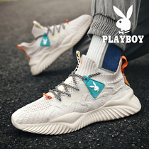 Floral Playboy mens shoes Summer breathable sneakers web face flying weave trend Running student Coconut Shoes 100 hitch Shoe