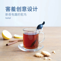 OTOTO Shy Ostrich Cute Creative Spoon Children Baby Safe Home Stainless Steel Small Soup Spoon Coffee Spoon
