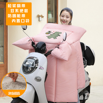 Plus velvet handle battery car gloves winter motorcycle winter thickened battery car heating handguard cover