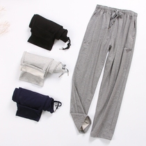 Male and female cotton padded trousers Spring and Autumn Home loose pajama pants spring couple size sports leisure home trousers winter