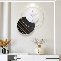 Simply wall wall of wall personality silent clock in 2022 new network red decoration hanging wall upscale background wall
