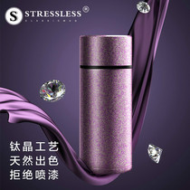 Pure titanium high-end exquisite thermos cup female small mini portable ins simple water cup 520 to send girlfriend girls gifts