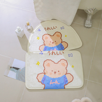 Cartoon Lovely Bathroom Waterbathroom Mat Toilet Door Toilet Door Door Mat Bedroom Pad Toilet Carpet