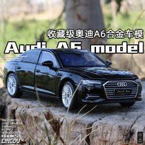 Audi A6 alloy car model 1:32 sound and light steering shock absorbing boy toy car simulation car model collection pendulum