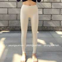 @Yeungsukhan Korean version of hip high waist abdomen breathable slim-fit outer wear quick-drying high elastic nine-point yoga pants