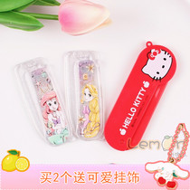 Day single cartoon folding comb adult children hair comb girl baby Lady portable portable cute comb tool