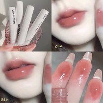 Pure desire cold apricots tea color 2021 new products mirror lip glazed water moisturizing and white clear through glass lip Affordable National