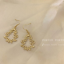 Special Price Spring Summer New Tassen Department Fresh Leaves Ear Hook Temperament Meritocratic Drop Earrings Japan-ROK Delicate Girl Ear Clip