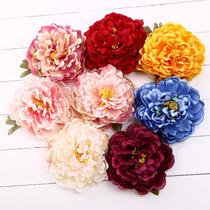 Korean version exaggerated rich peony flower hairpin head flower head decoration Bride head flower Wedding photo travel holiday headdress