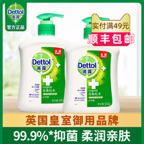 Dettol antibacterial hand sanitizer Household children antibacterial cleaning pressing bottle Family quantity 500g*2 bottles