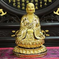 Taiwan Shengfan bronze gilt six ancestors Huineng enshrine the sixth generation of Buddhist Zen masters in South China temples