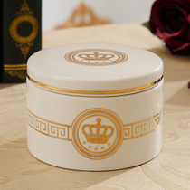 British style fashion European storage box ceramic storage tank ornaments home storage jewelry box decorations