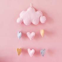 Decoration pink room girl wall decorations ins cloud wall decoration room girl kindergarten hanging ornaments